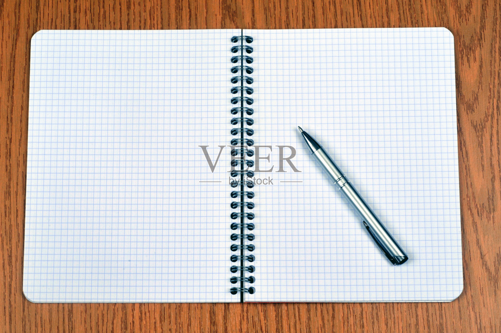 开放螺旋笔记本照片摄影图片