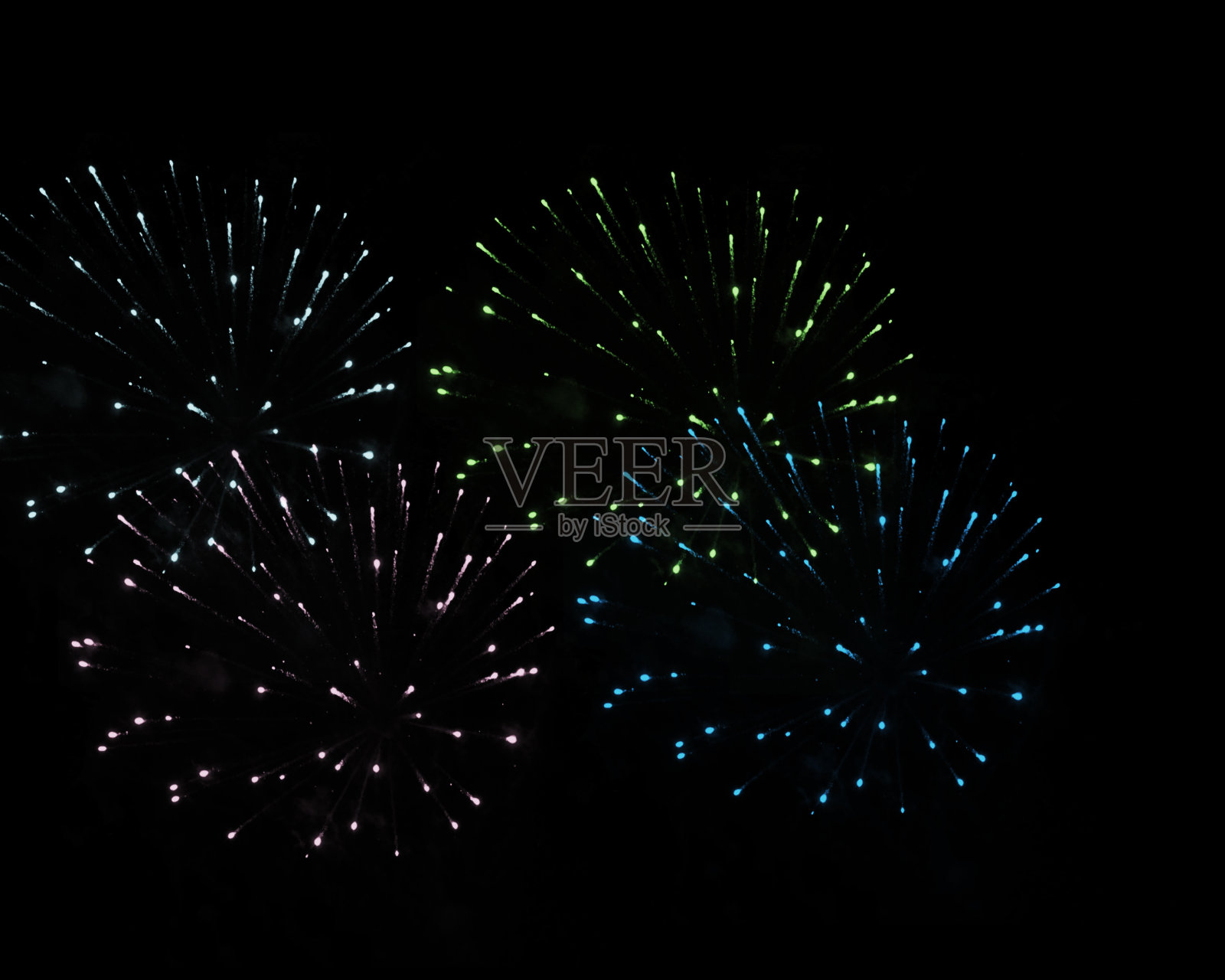 色彩鲜艳的烟花背景照片摄影图片