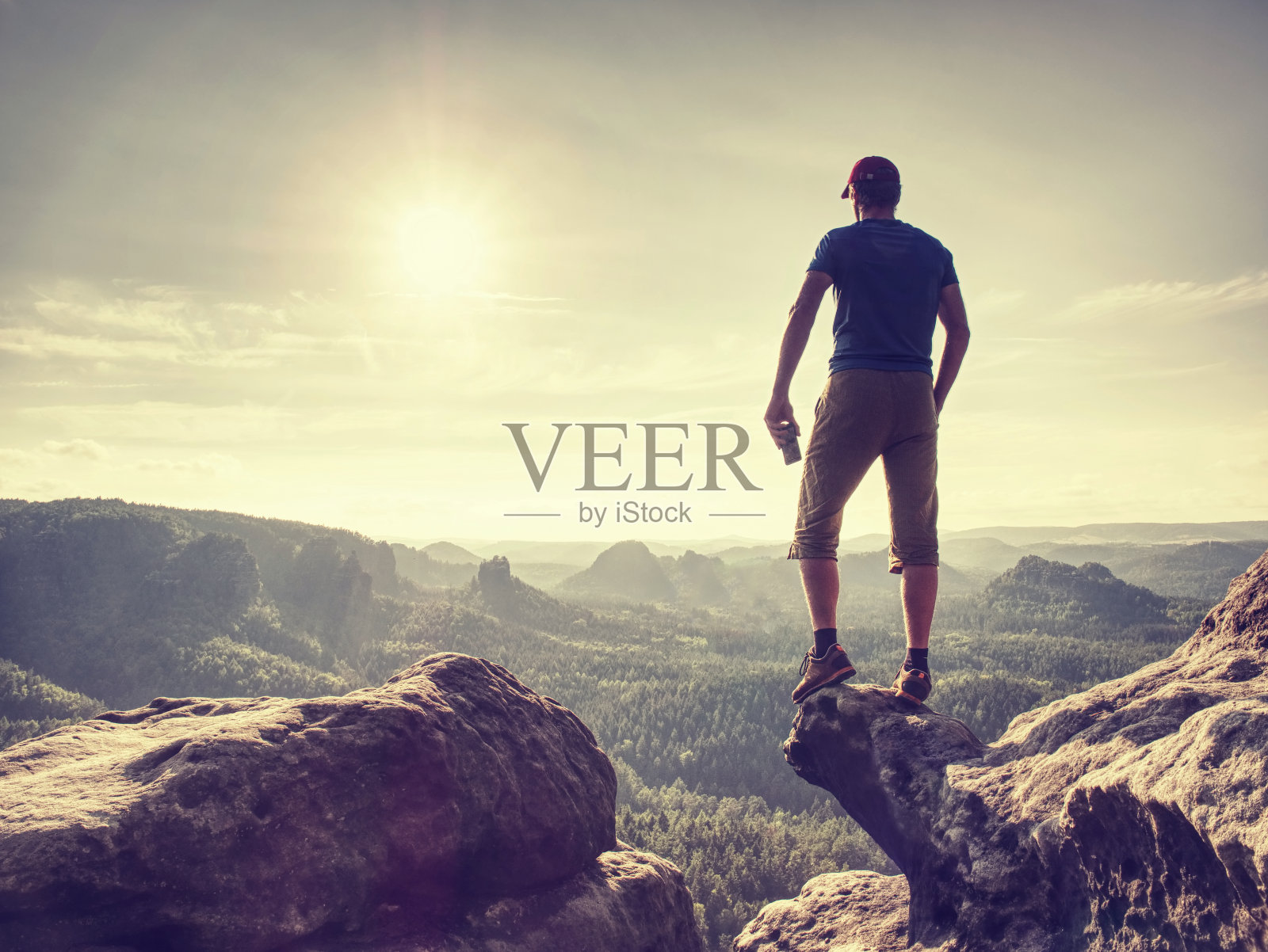 萨克森国家公园美丽的早春风景照片摄影图片