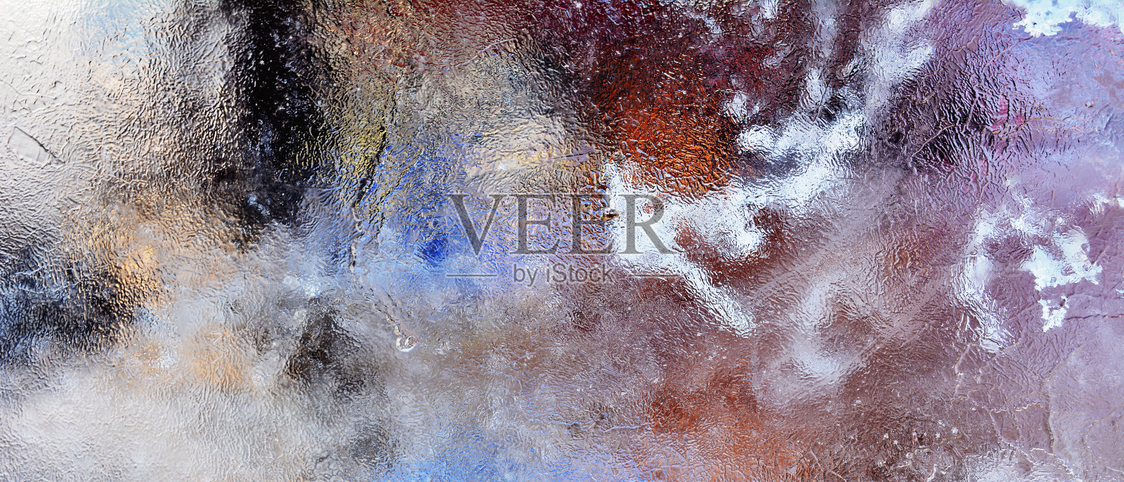 冰的背景。水的冰冻结构照片摄影图片