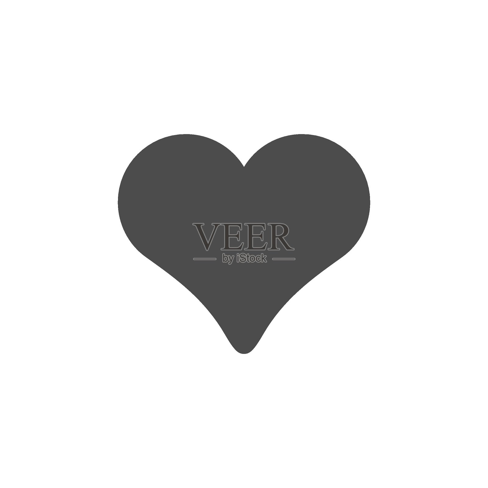 心字形图标和浪漫元素图标素材