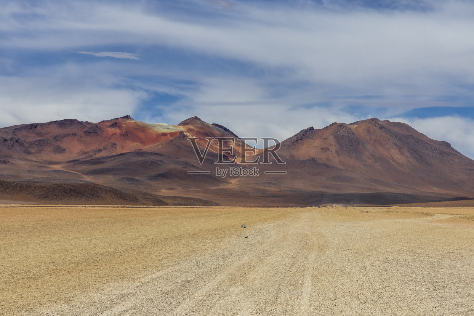 玻利维亚高原上的足迹照片摄影图片