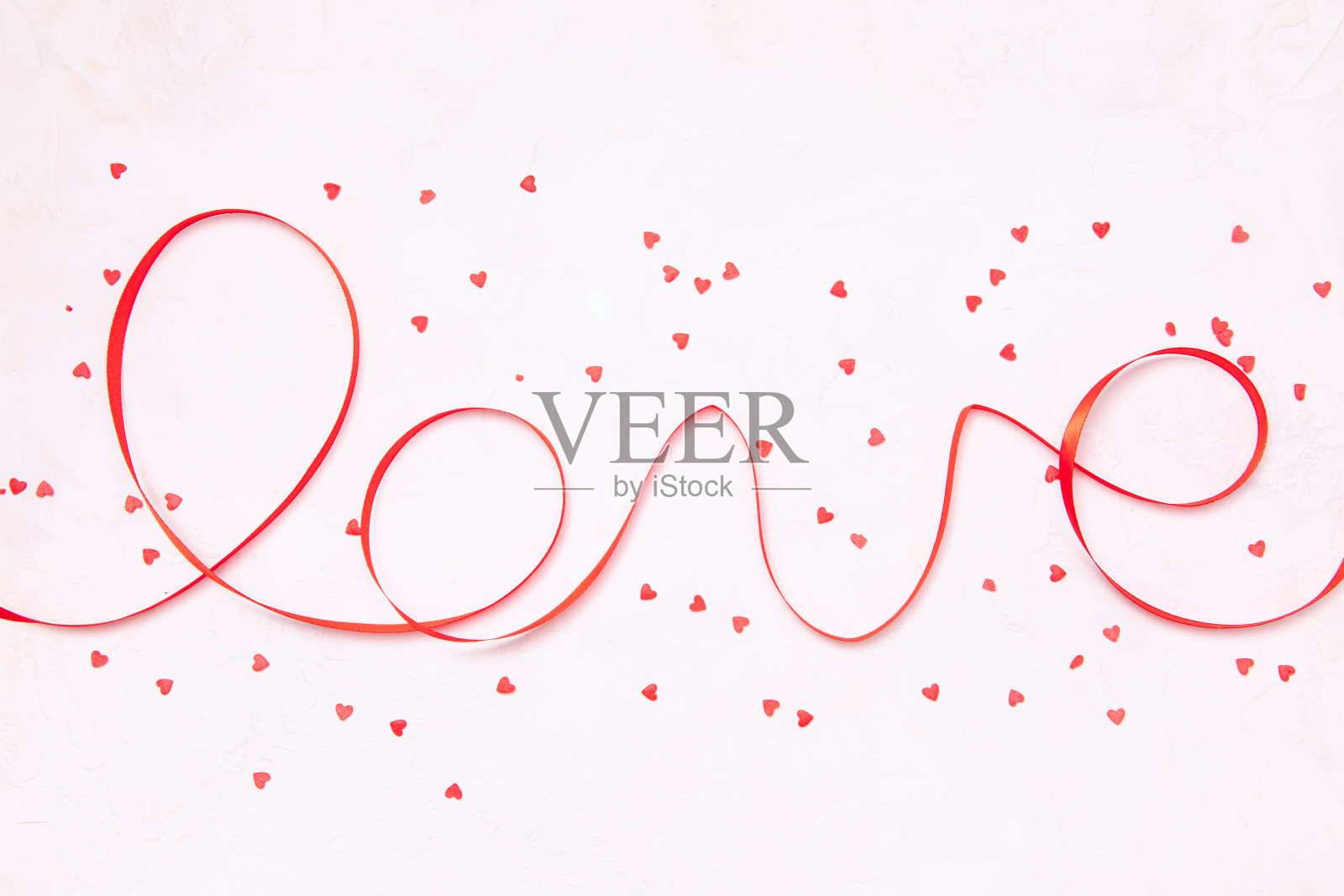 情人节背景在美丽的风格上的白色木制背景照片摄影图片