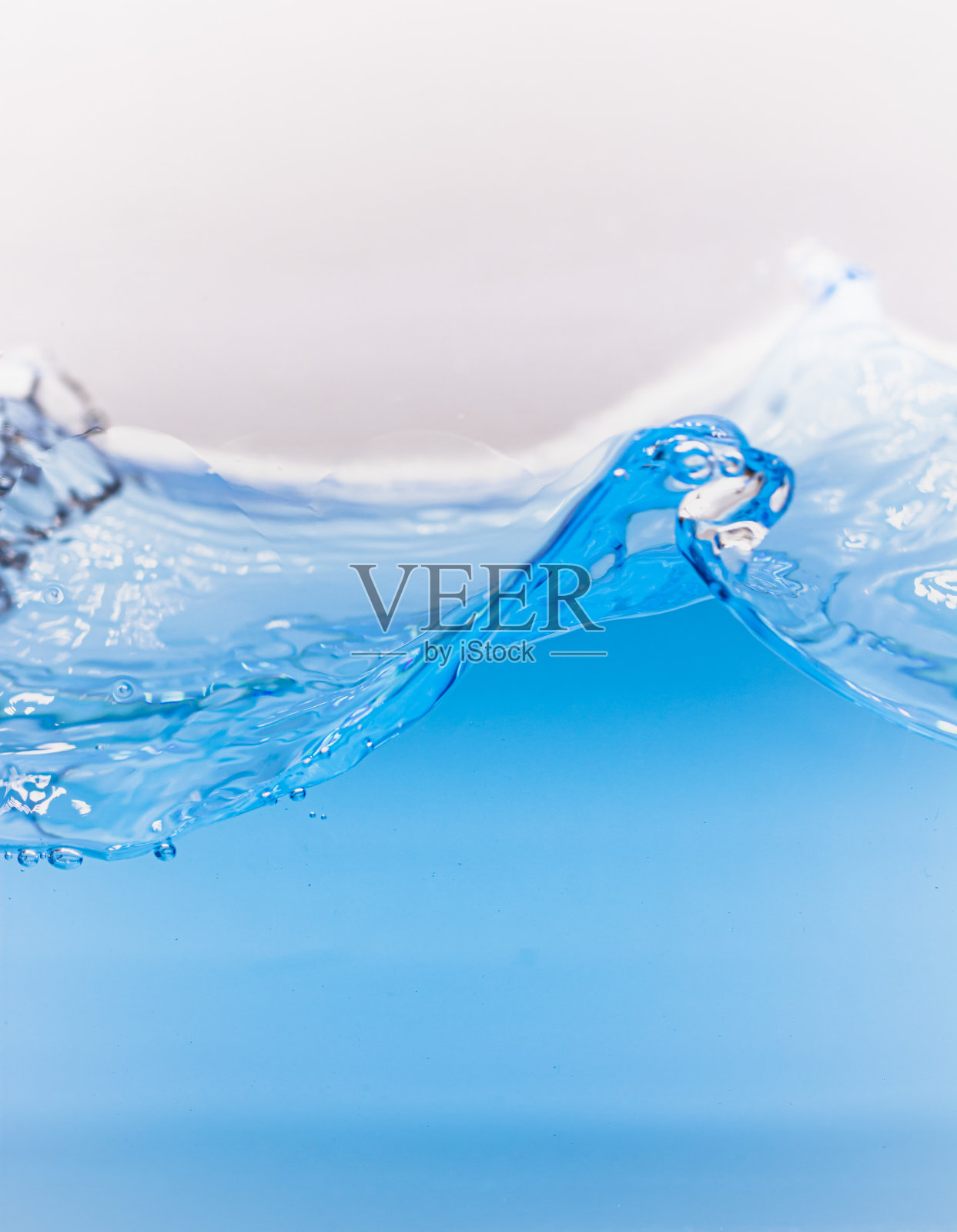 漂亮的抽象蓝色水花照片摄影图片