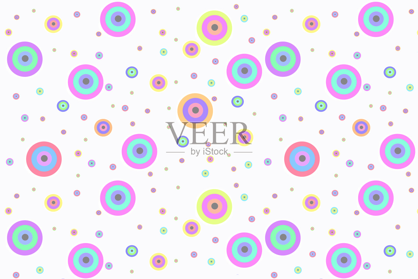 圆点圆无缝背景插画图片素材