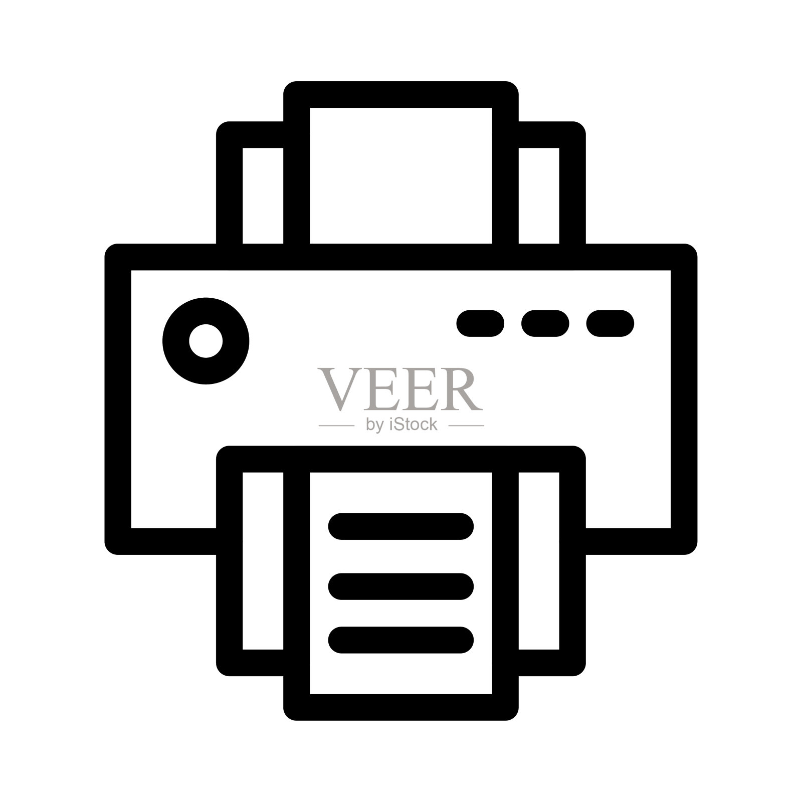 打印机插画图片素材