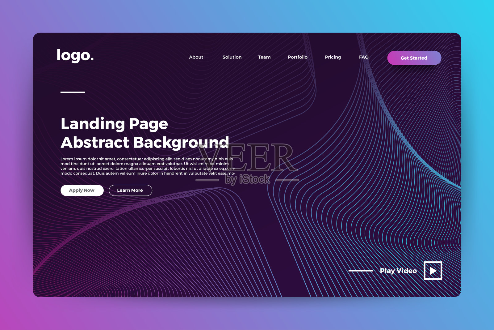 登陆页摘要背景插画图片素材