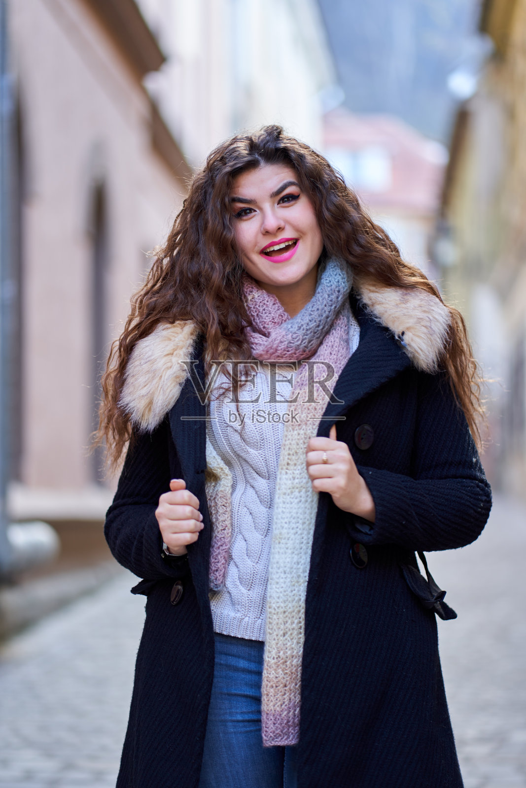 时尚年轻都市女士照片摄影图片