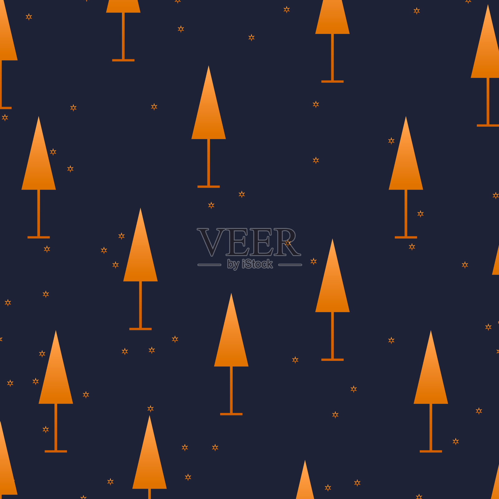 圣诞树插画图片素材