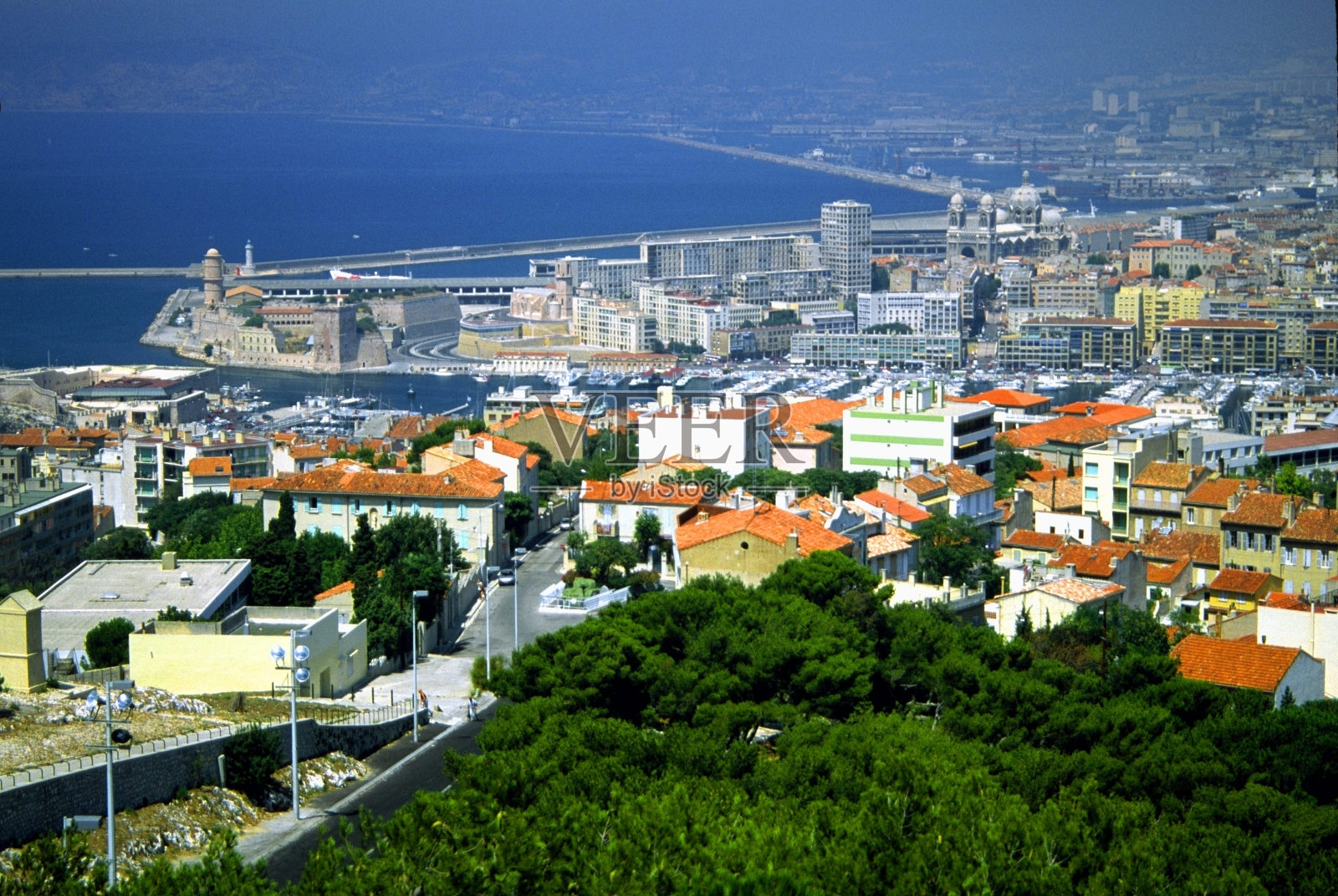 马赛是Bouches-du-Rhône省的省照片摄影图片