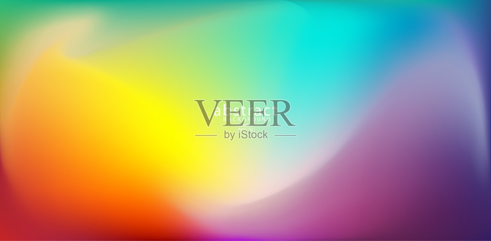 抽象模糊梯度网格背景鲜艳的彩虹颜色。彩色平滑软横幅模板。创意的充满活力的矢量插图插画图片素材