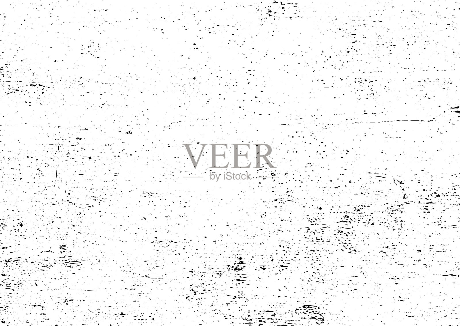 黑白垃圾城市纹理向量与复制空间。抽象的插图表面灰尘和粗糙的墙壁背景与空模板。遇险或污垢和伤害效果概念-向量插画图片素材