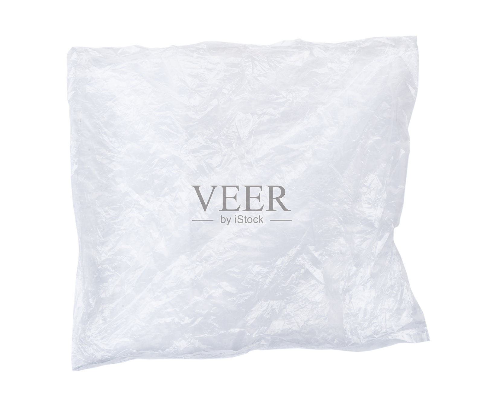 皱巴巴的透明塑料袋照片摄影图片