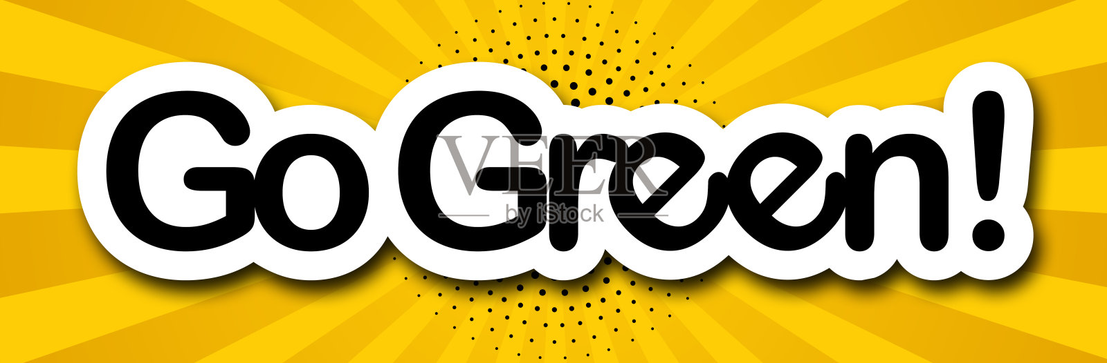 走绿色插画图片素材