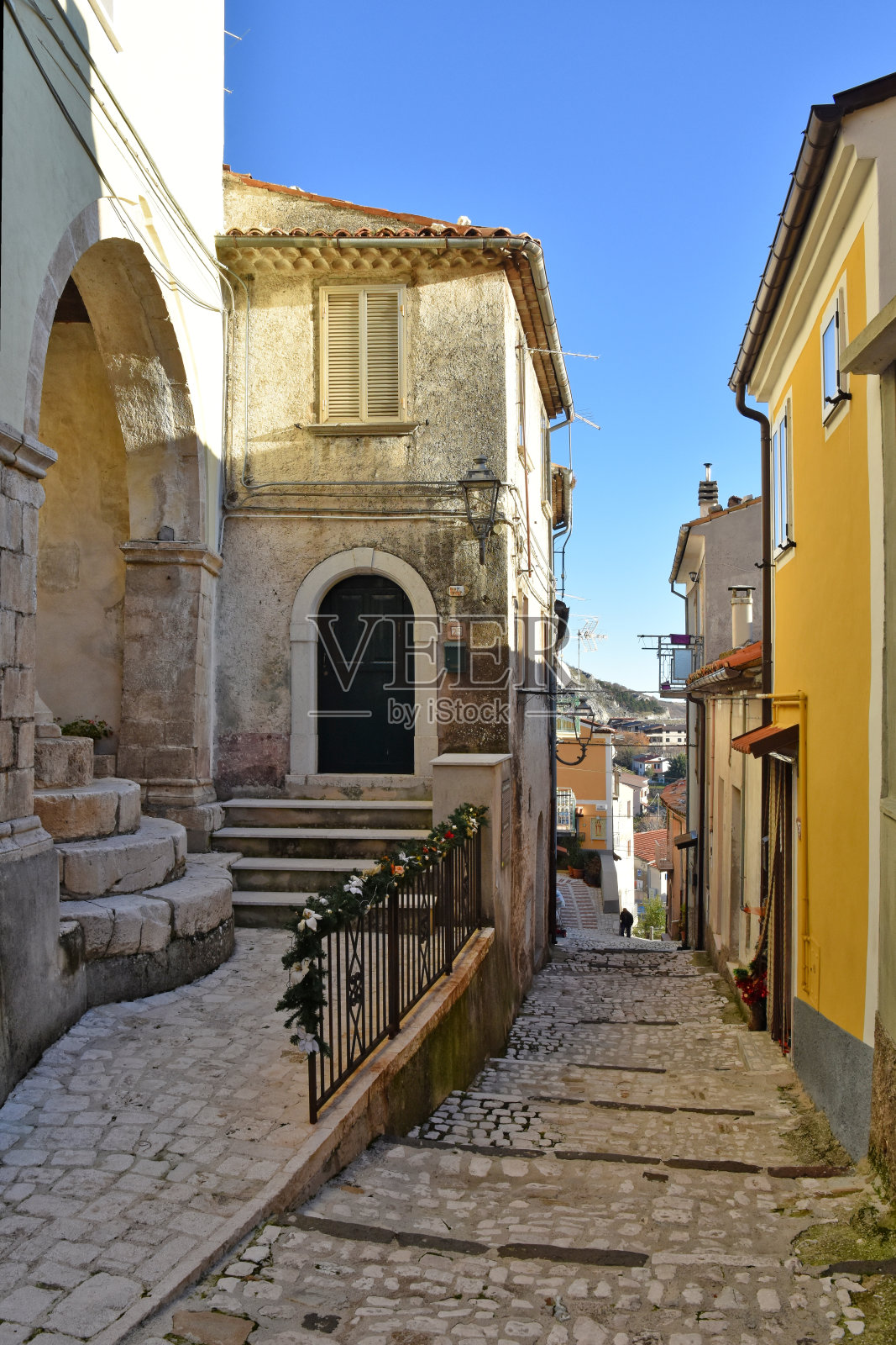 去古老的意大利村庄旅游照片摄影图片