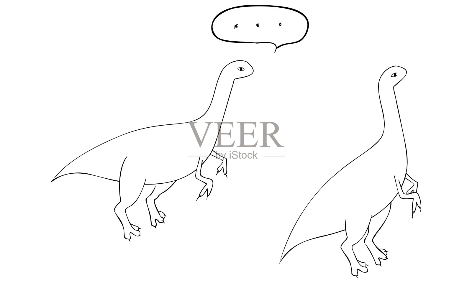 肉食性恐龙设计元素图片