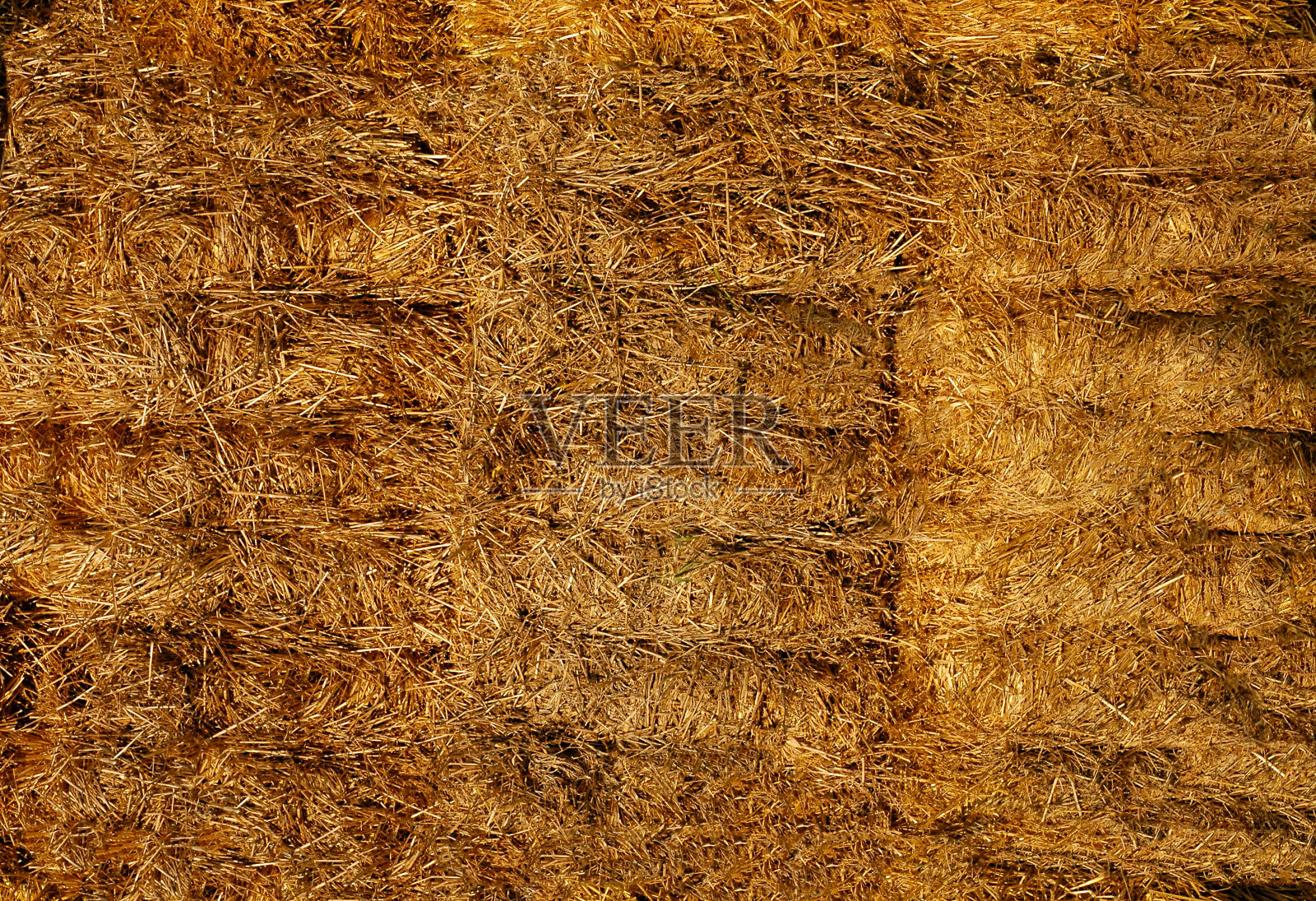 稻草堆在一起。质地或背景。照片摄影图片