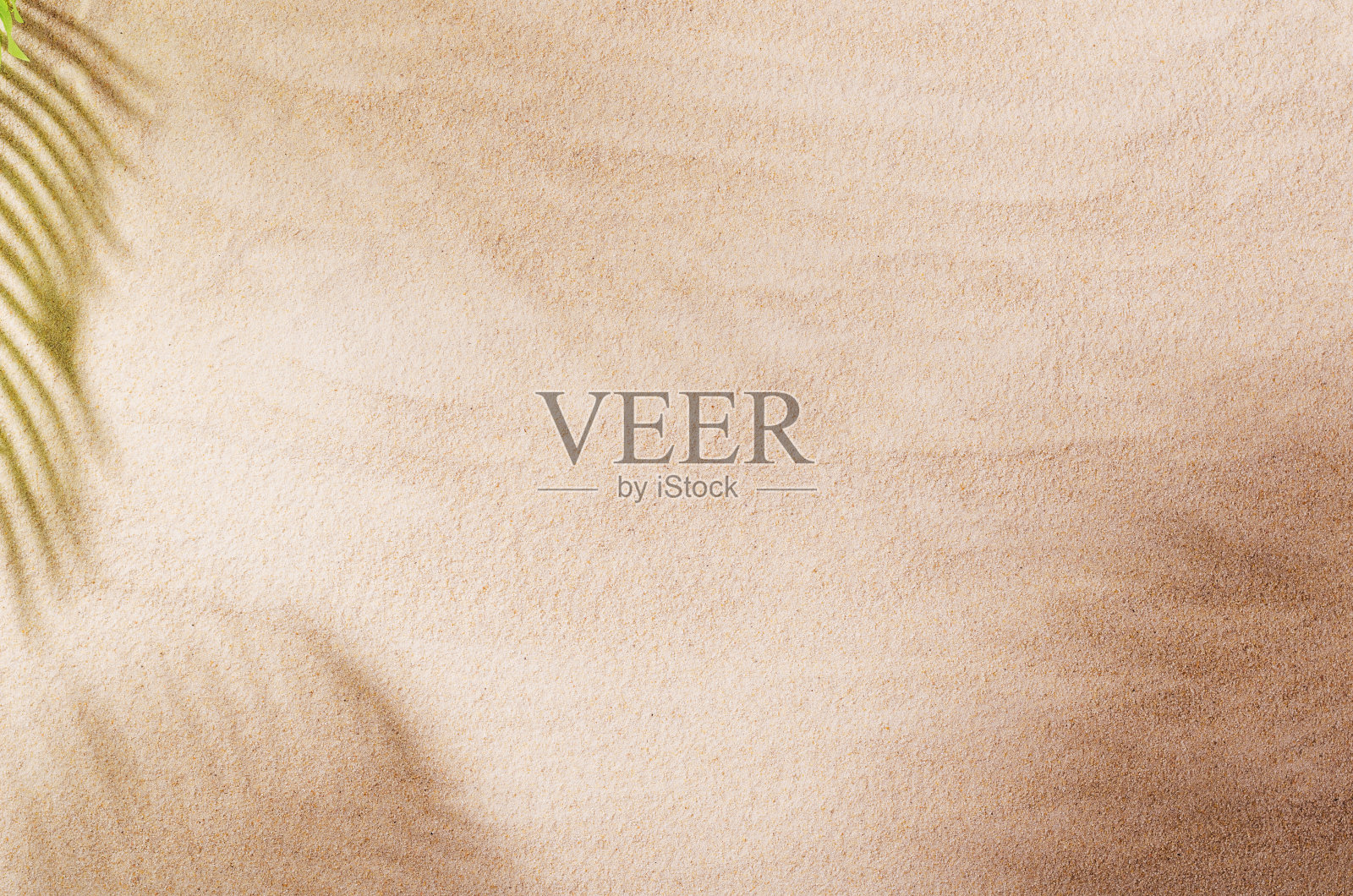 沙滩背景俯视图。沙子纹理与复制空间照片摄影图片