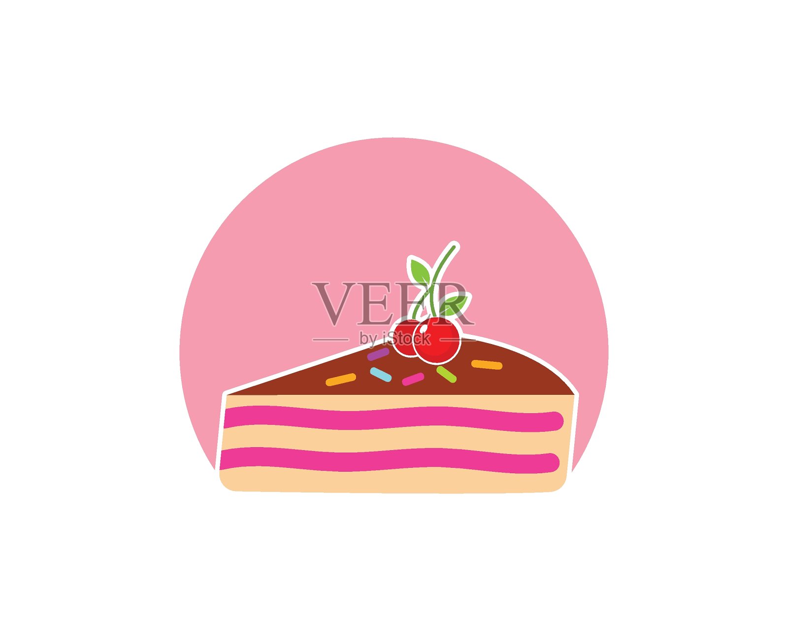 蛋糕标志矢量插图插画图片素材