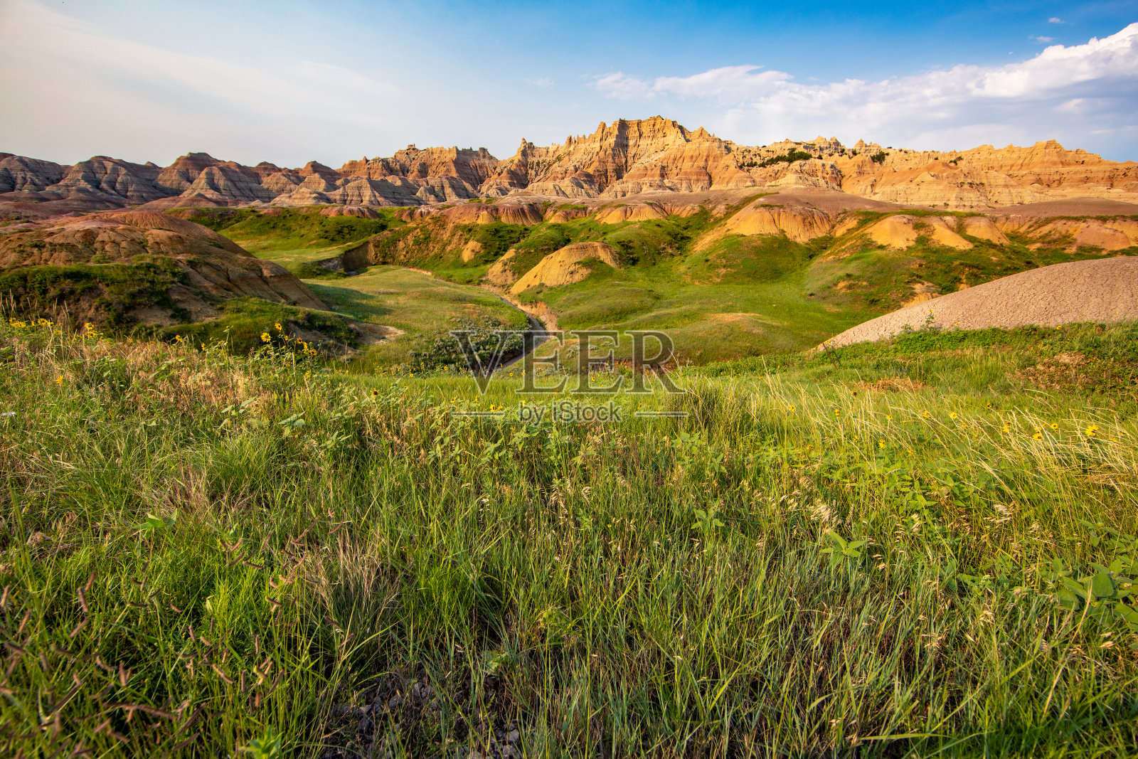 荒地国家公园崎岖的地形照片摄影图片