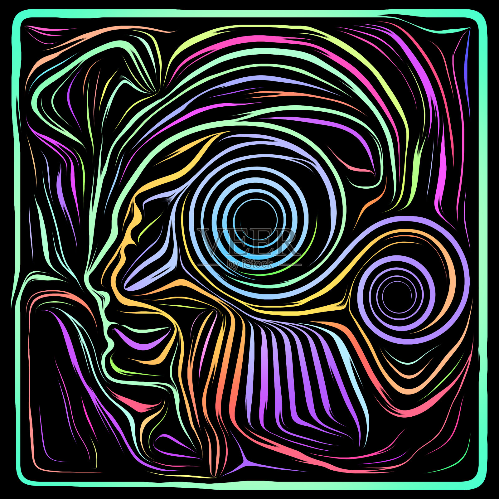 人类线条的领域插画图片素材