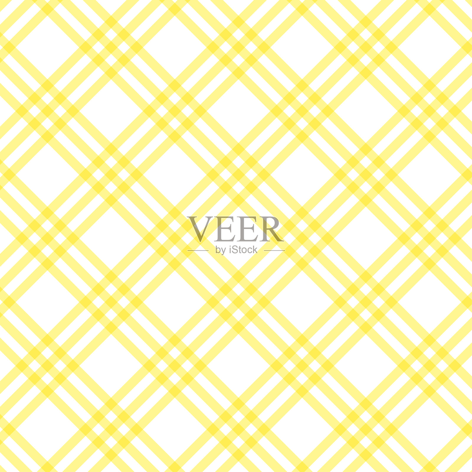 黄格子和白格子图案背景，矢量插图，格子布插画图片素材