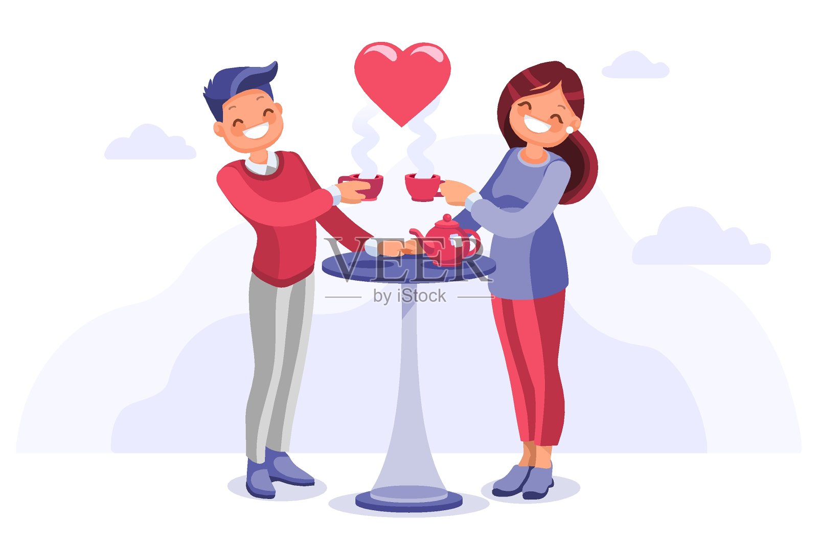 节日糕点概念插画图片素材