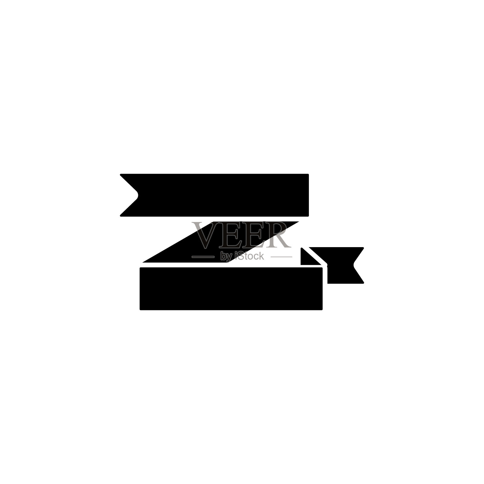 带图标。用户界面和用户体验，网站或手机应用的简单装饰带图标设计元素图片