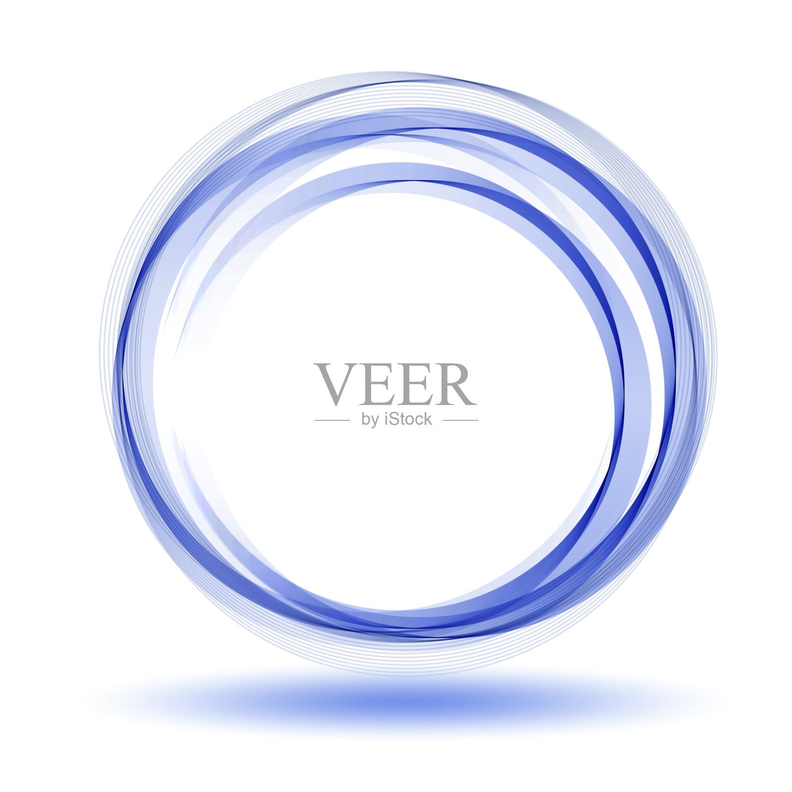 摘要动态涡圈为蓝线。设计元素。设计元素图片