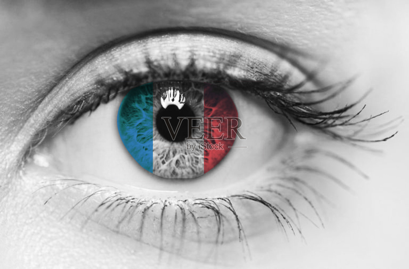 眼睛和旗帜照片摄影图片