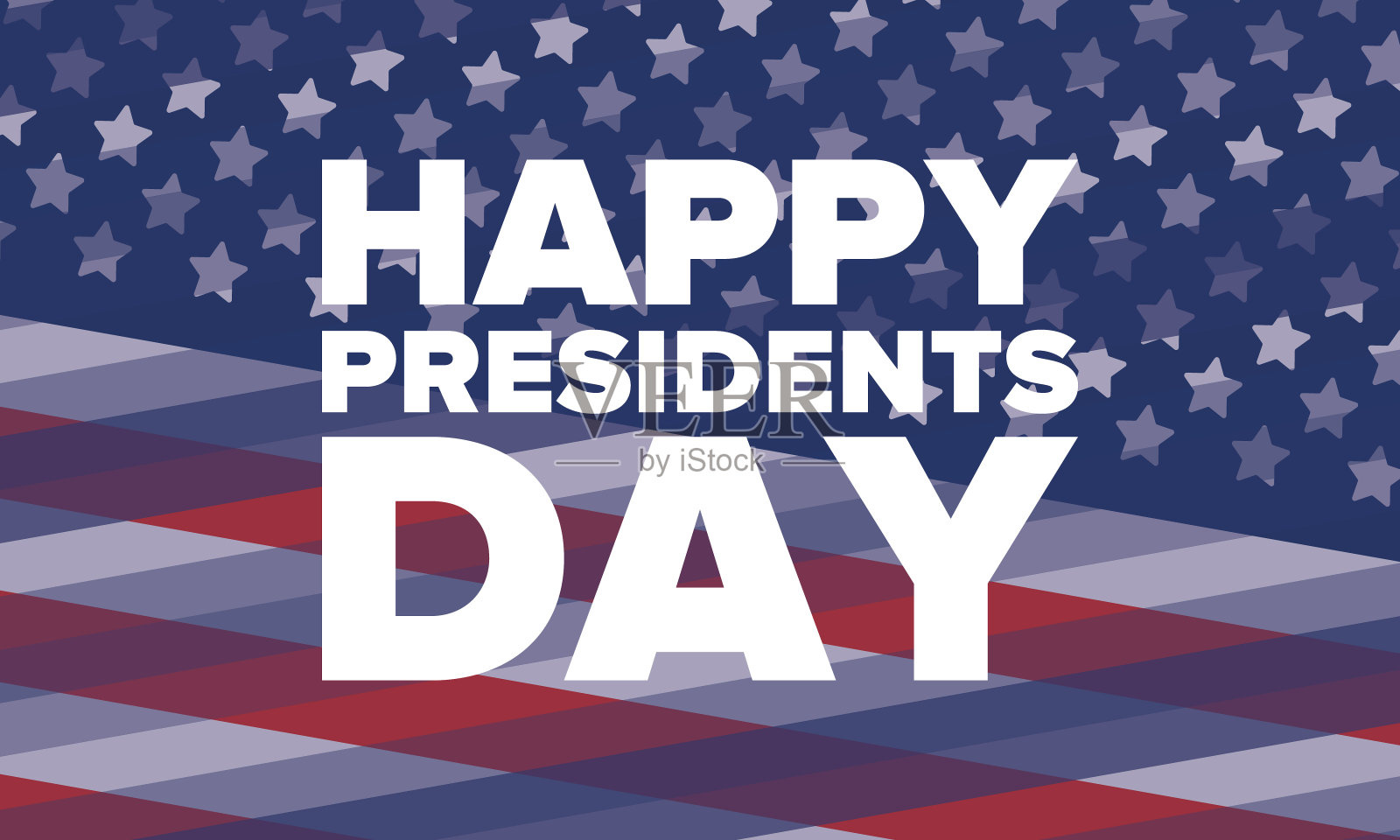 美国总统日快乐。华盛顿的生日。美国的联邦假日。2月庆祝。爱国的美国元素。海报、横幅和背景。矢量图插画图片素材