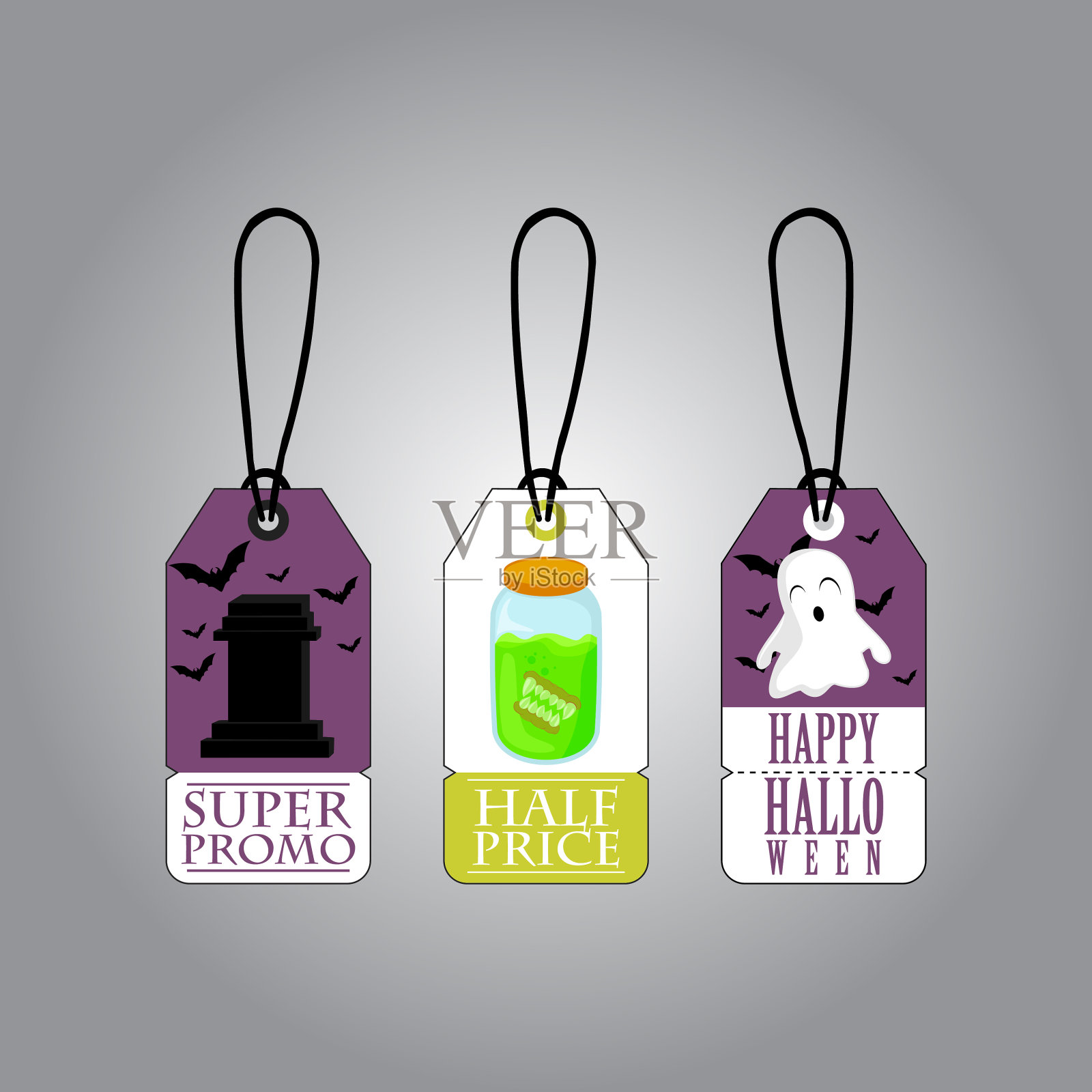 万圣节出售。矢量插图促销折扣，标签，横幅，标签，海报，网页，移动，背景。设计元素图片