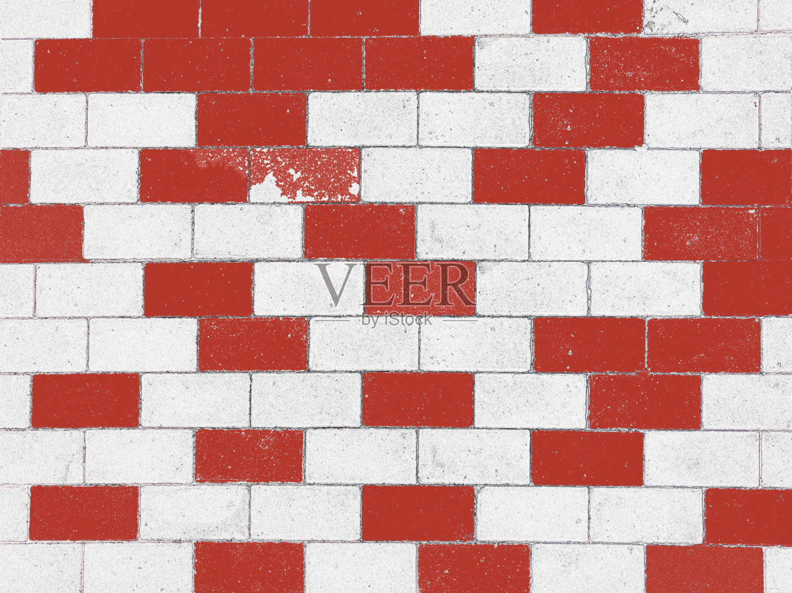 抽象背景白色和红色砖墙图案与复制空间照片摄影图片