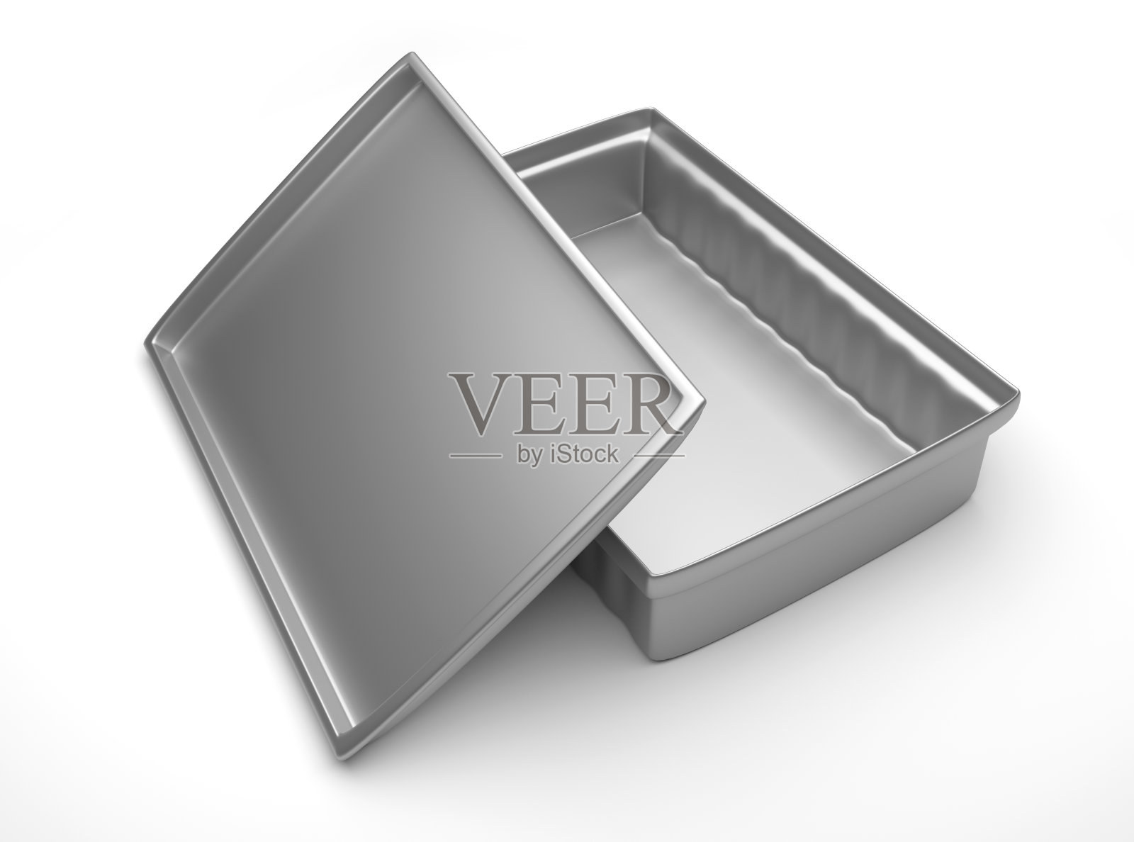 小件物品的金属容器。照片摄影图片