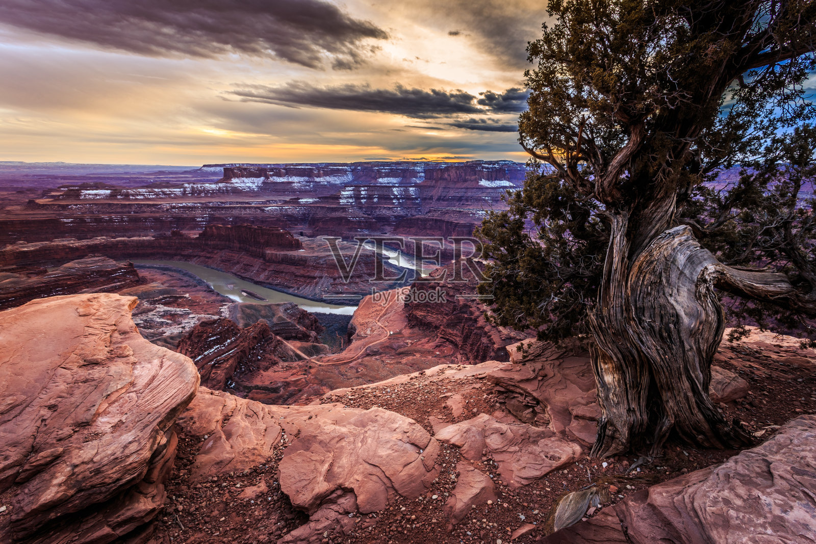 死马角州立公园的日落照片摄影图片