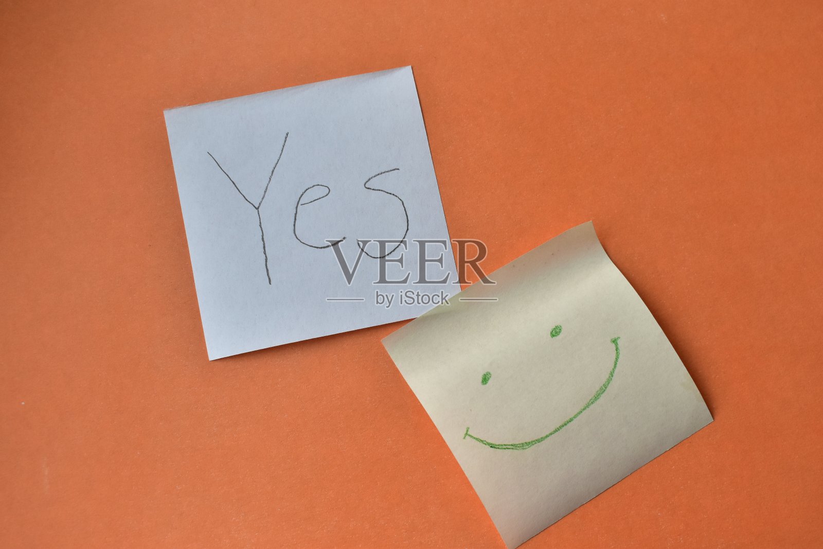 有物体和符号的纸贴纸。照片摄影图片