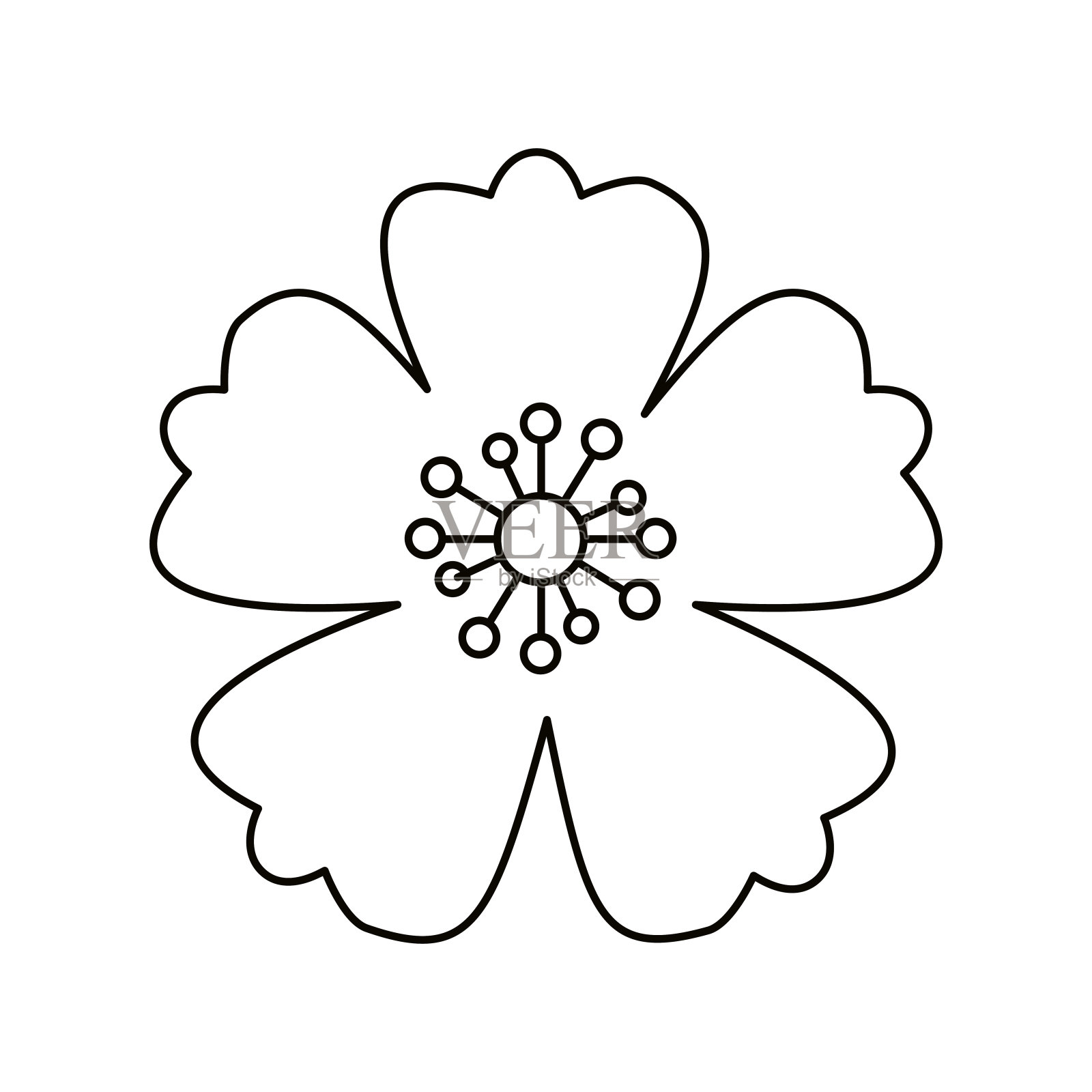 孤立花装饰设计设计元素图片