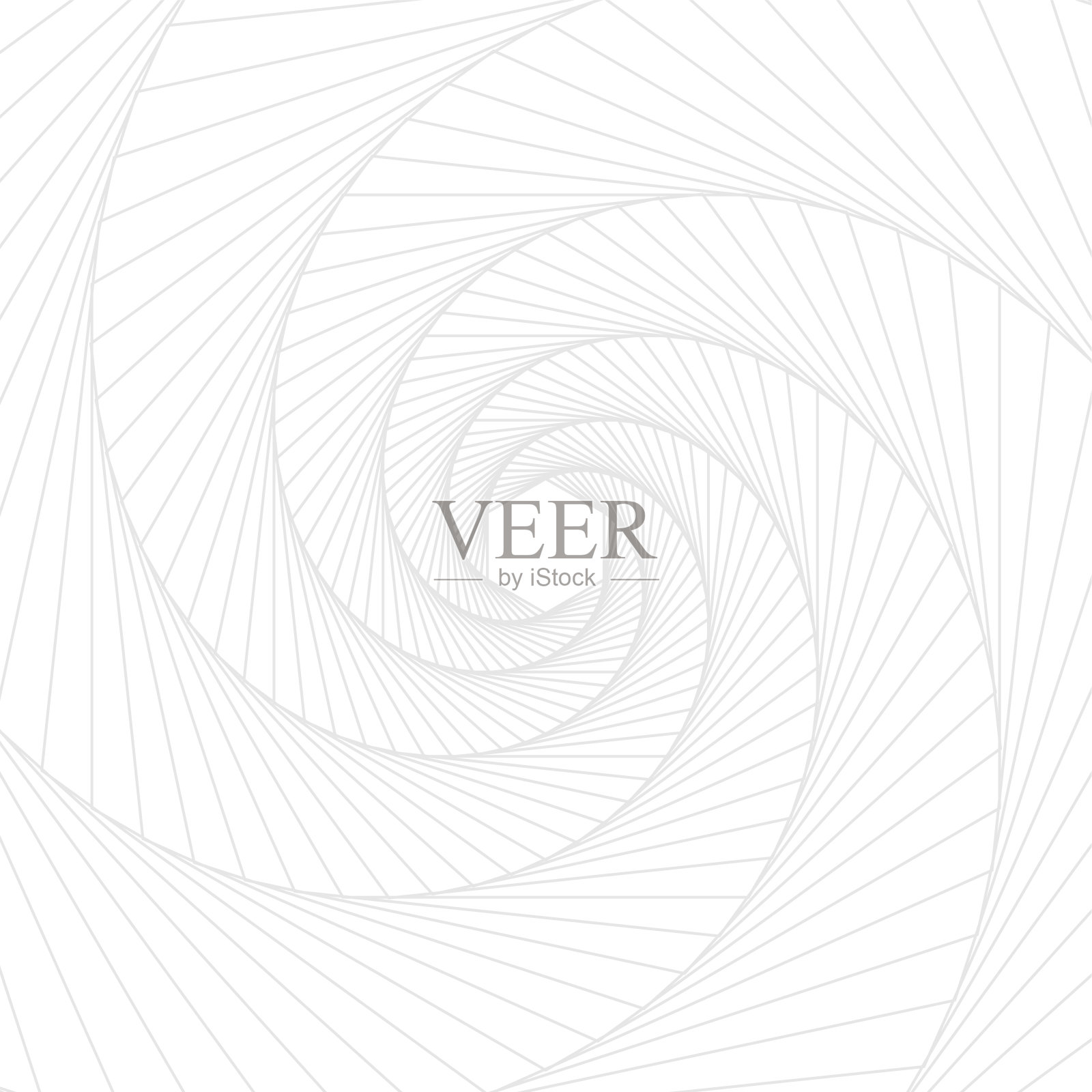 灰色六边形几何线条艺术在白色的背景。矢量插画家插画图片素材