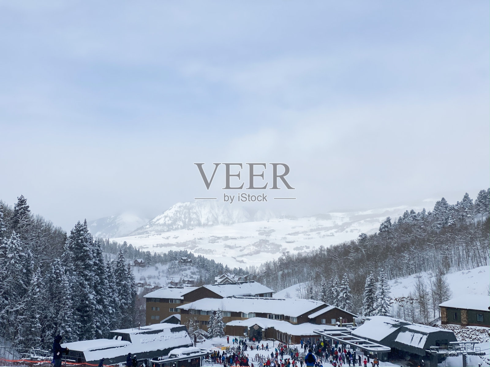 美国科罗拉多州滑雪胜地照片摄影图片