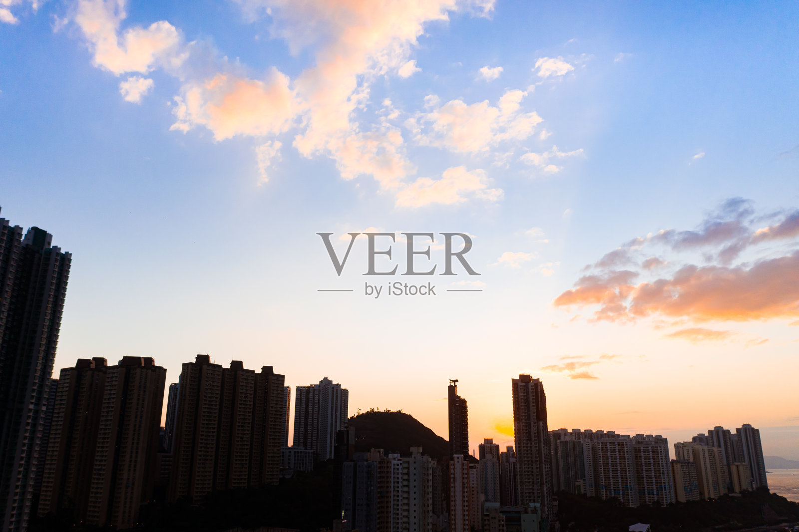 香港的天际线照片摄影图片