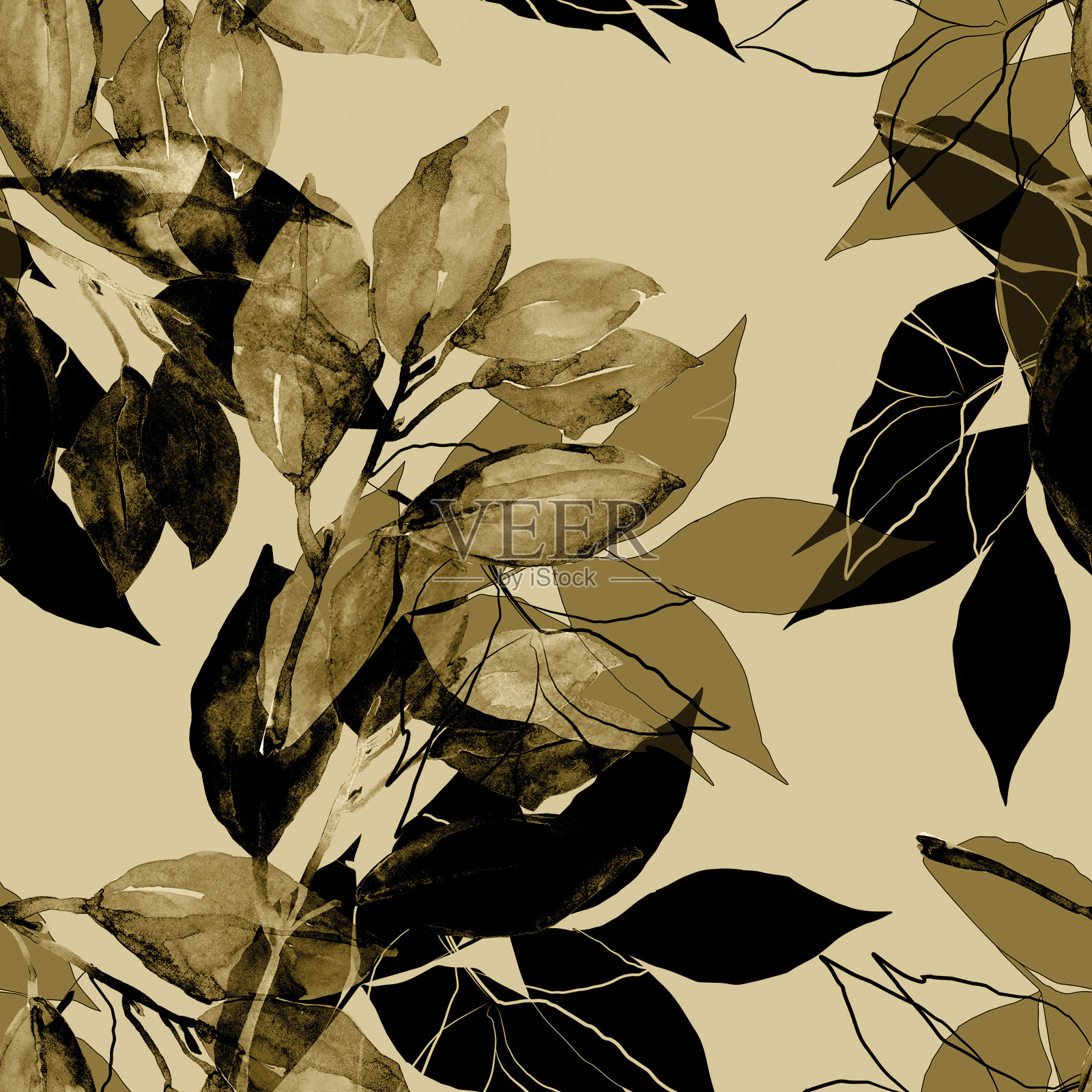 用于装饰树枝。插画图片素材