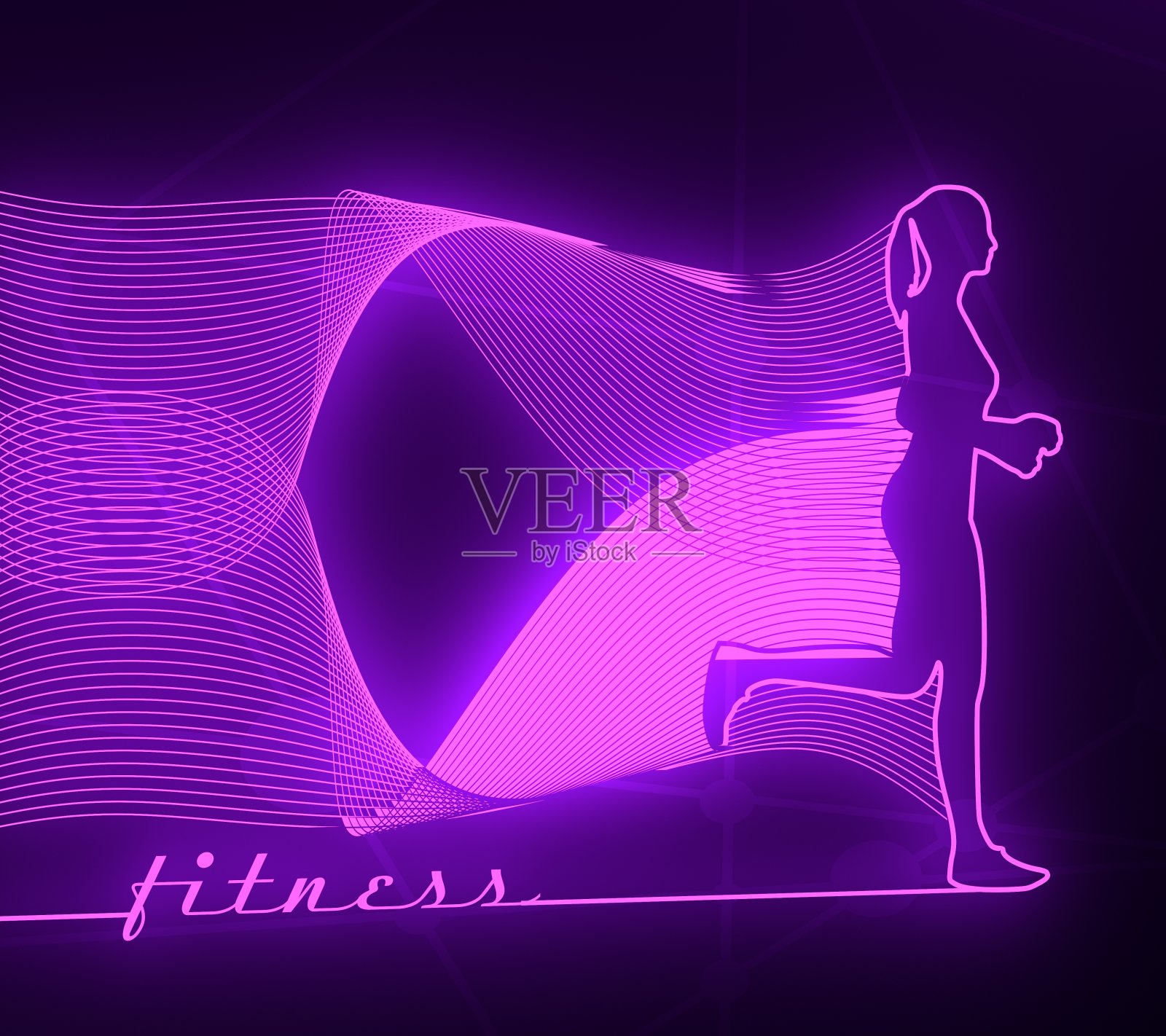 运行夫人轮廓照片摄影图片