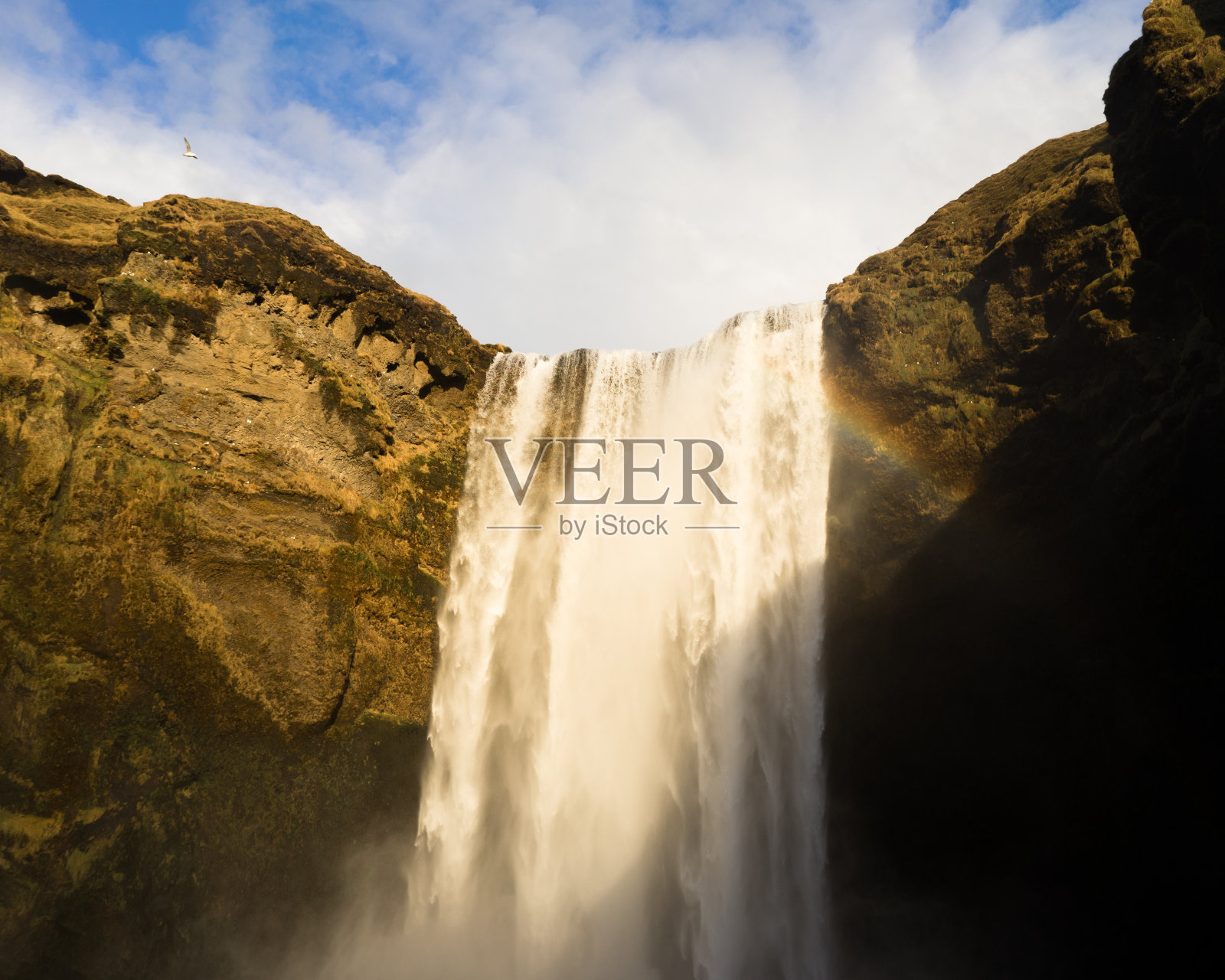 冰岛的风景，包括湖泊、山脉、冰川和瀑布。在日出日落之间。瓦特纳冰川;Thingvellir Skogafoss;黄金;Kirkjufell照片摄影图片