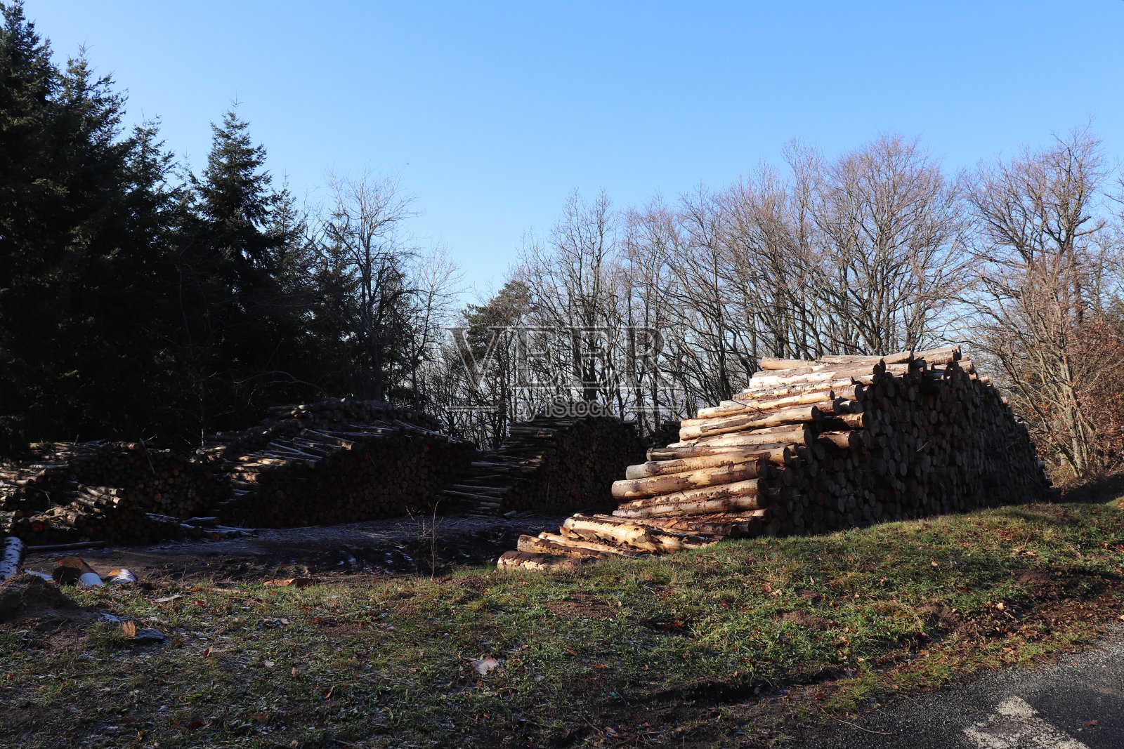 木刻-在马尔瓦尔山口木刻照片摄影图片
