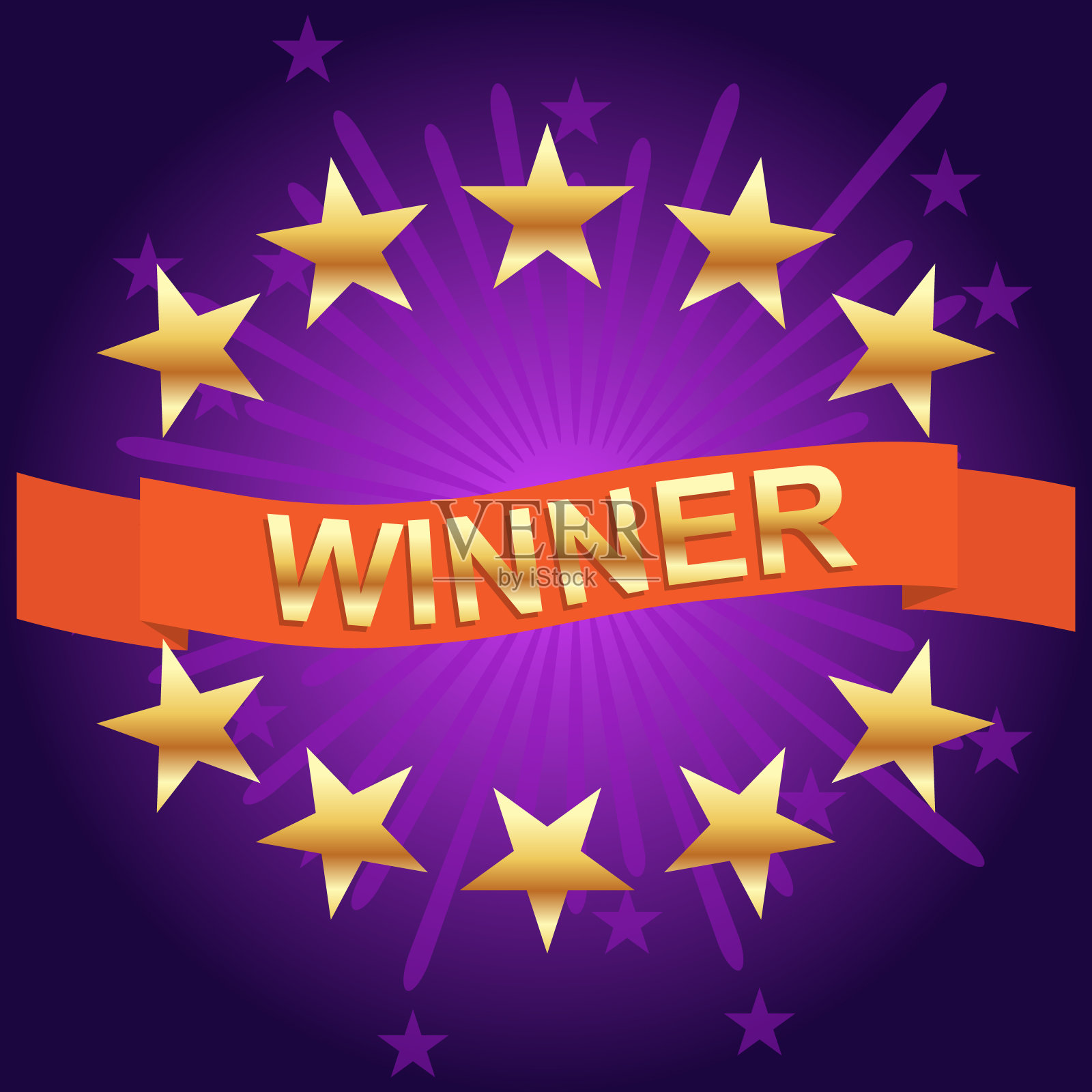 彩票赢家。赢家横幅，大获全胜。头奖，超级大奖，获奖海报。矢量插图。向量。插画图片素材