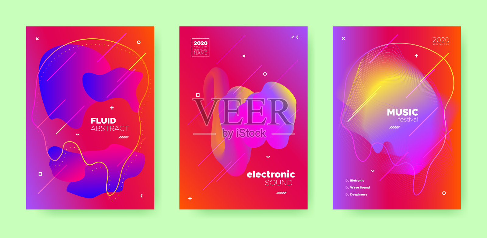 黑色液体的背景。梯度音乐浪潮。设计模板素材