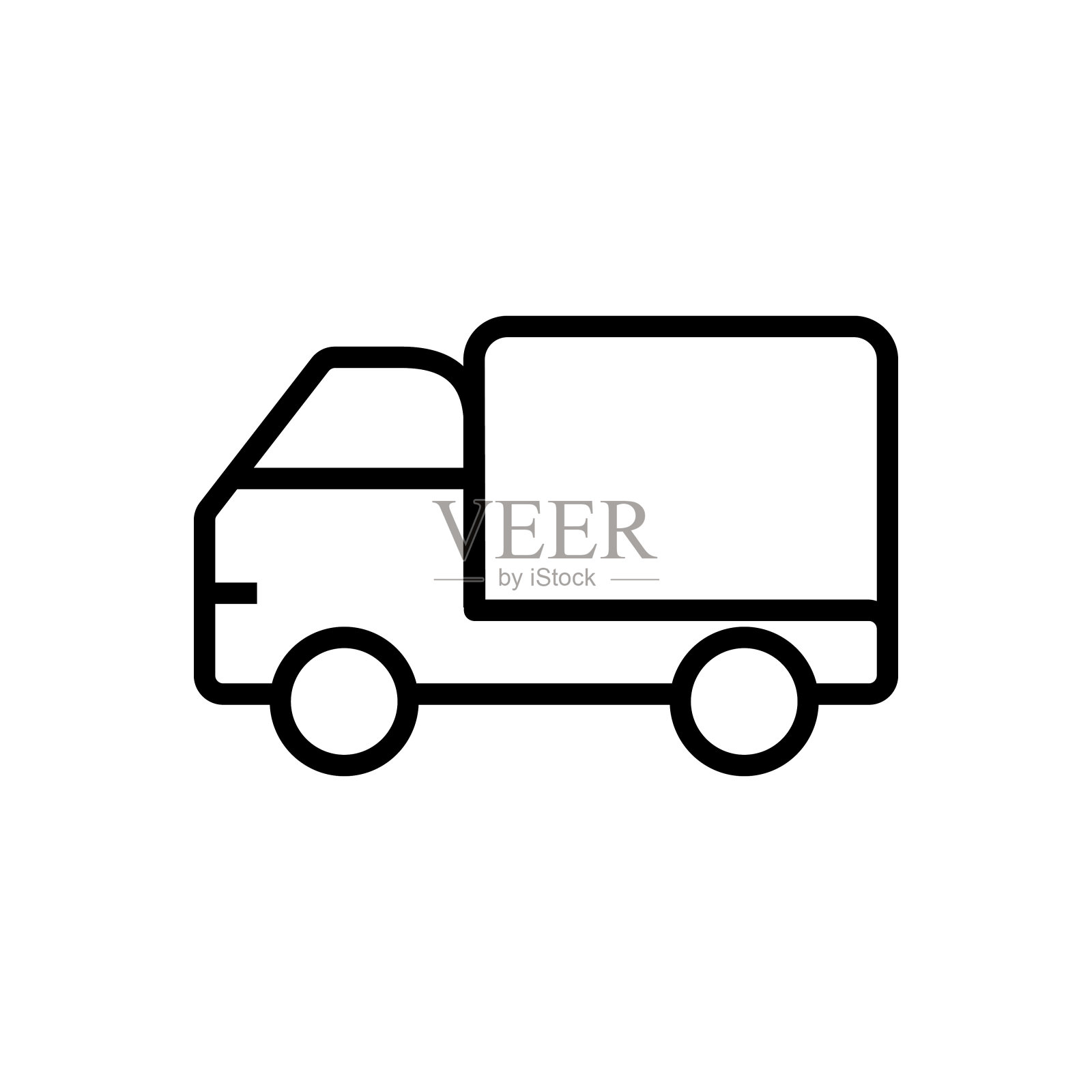 卡车侧视图图标图标素材