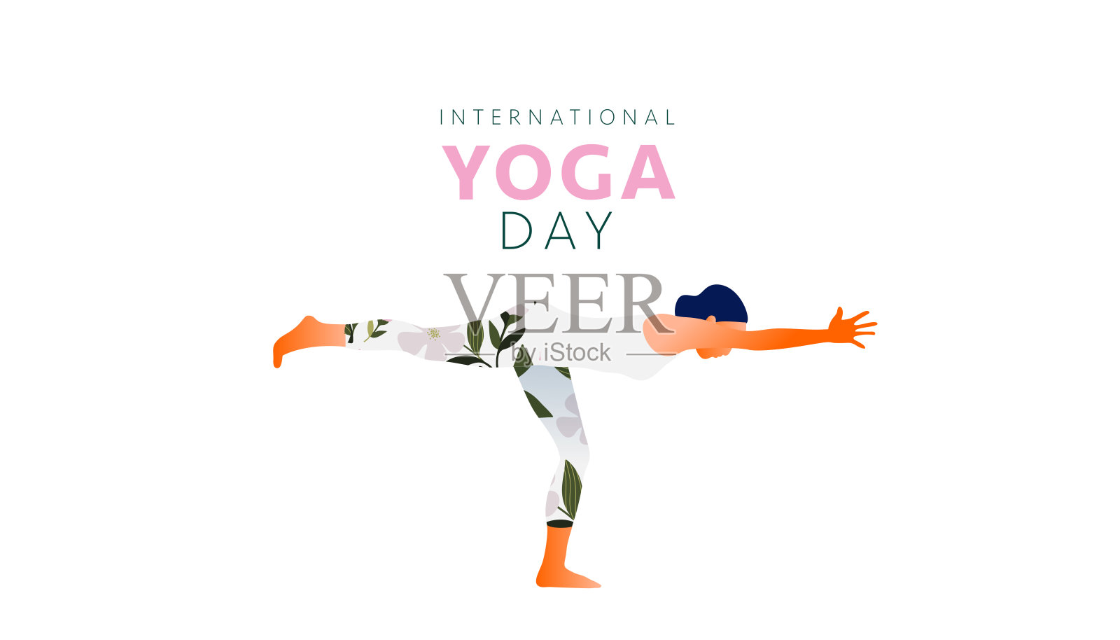 瑜伽的一天插画图片素材