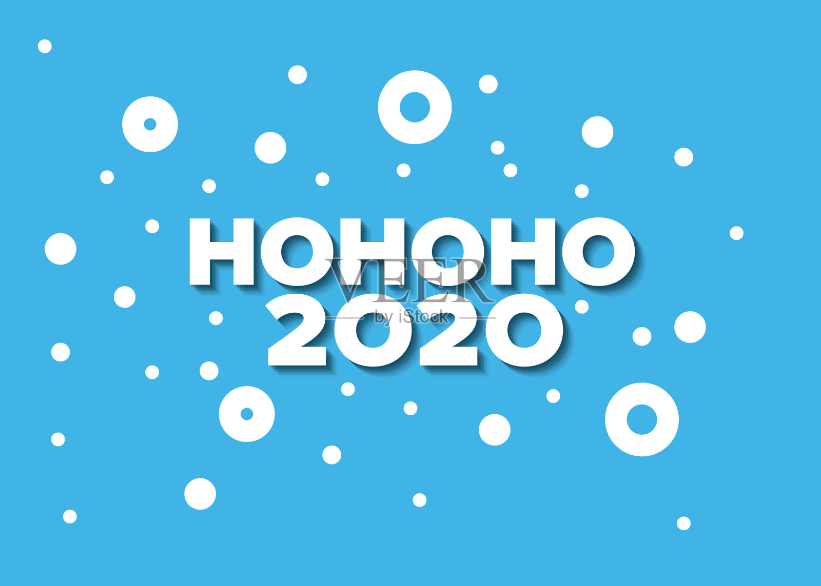 极简主义的圣诞卡插画图片素材