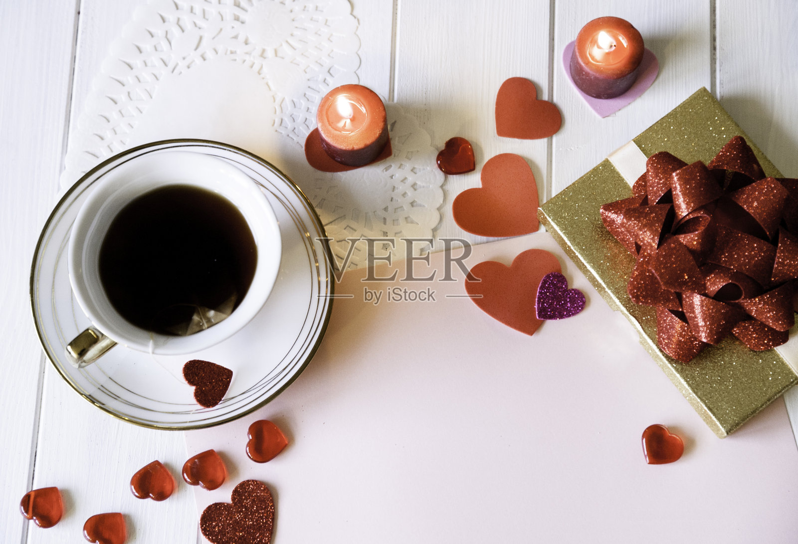 情人节的复古背景照片摄影图片